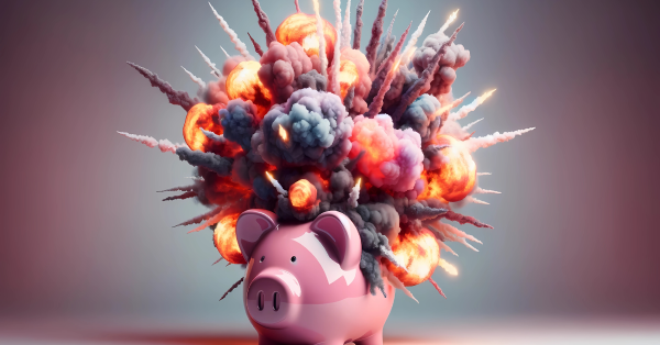 Building an emergency fund - piggy bank