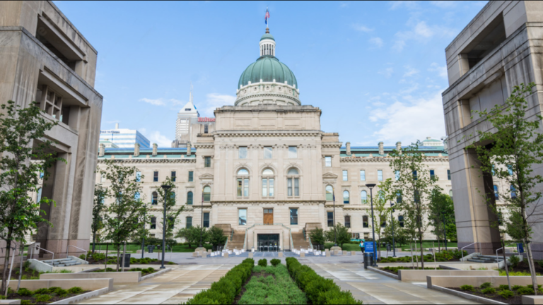Indiana State Capitol Building in the daytime