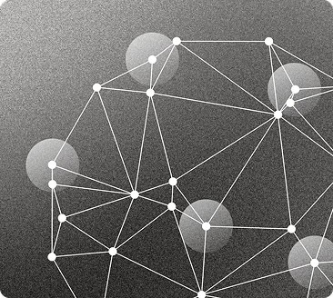 A network of connected nodes